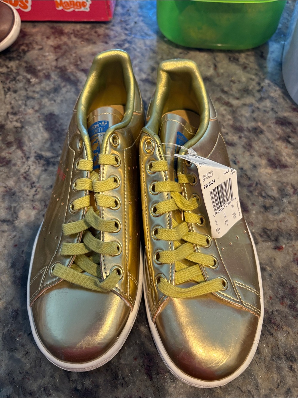 adidas Metallic Gold Low-Top Sneakers